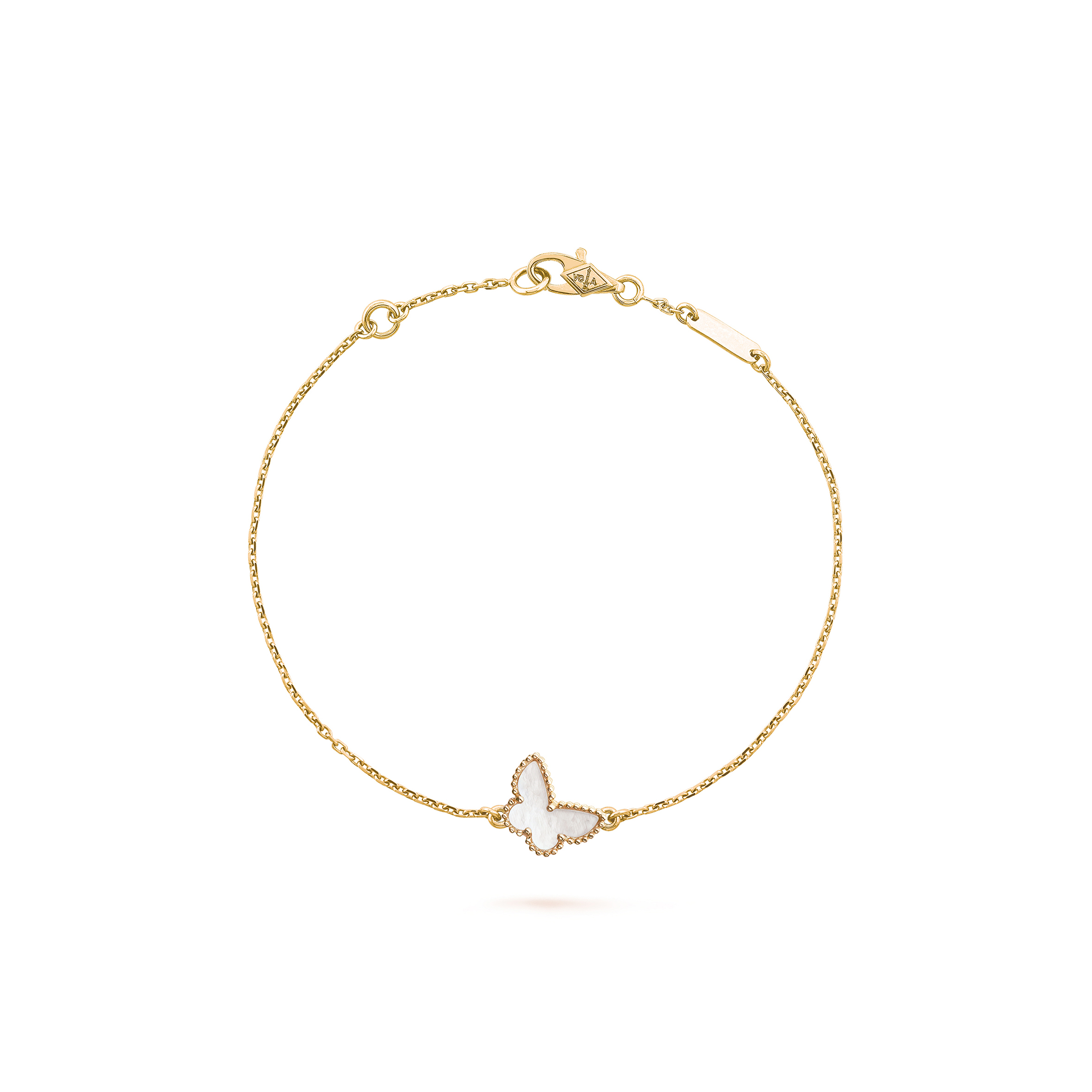 VAN CLEEF ARPELS SWEET ALHAMBRA BUTTERFLY BRACELET - YELLOW GOLD, MOTHER-OF-PEARL VCARF69000 VAN CLEEF ARPELS SWEET ALHAMBRA BUTTERFLY BRACELET - YELLOW GOLD, MOTHER-OF-PEARL VCARF69000